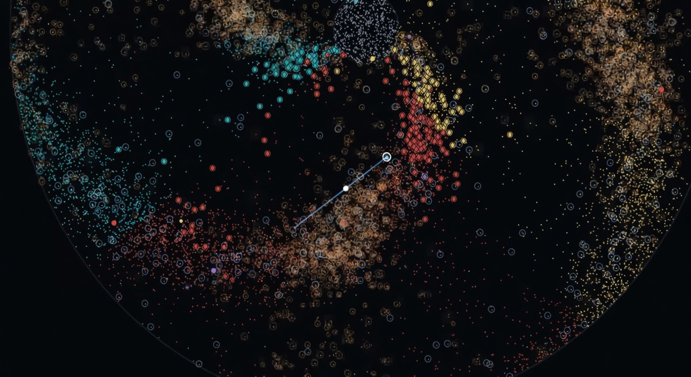 A long FTL course across the galaxy