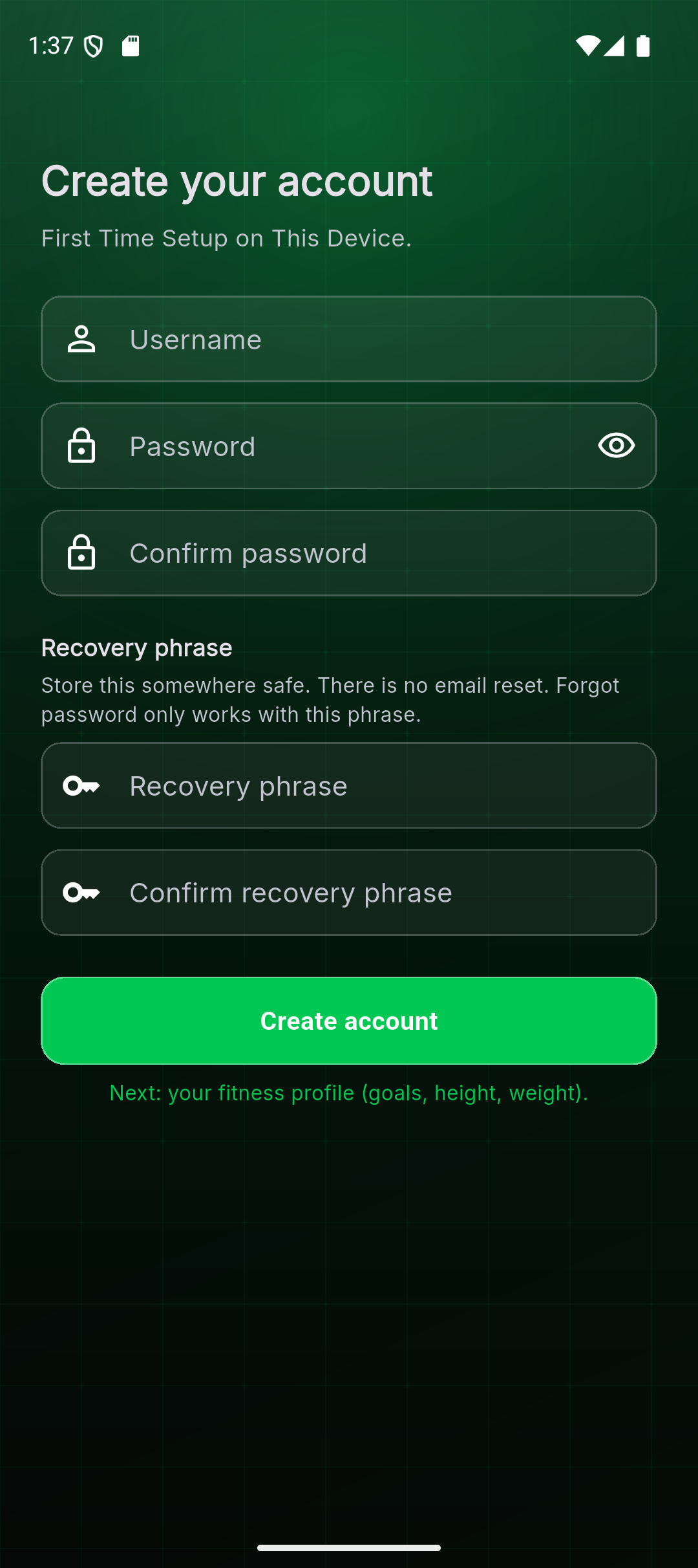 FitnessCodex app screenshot 2