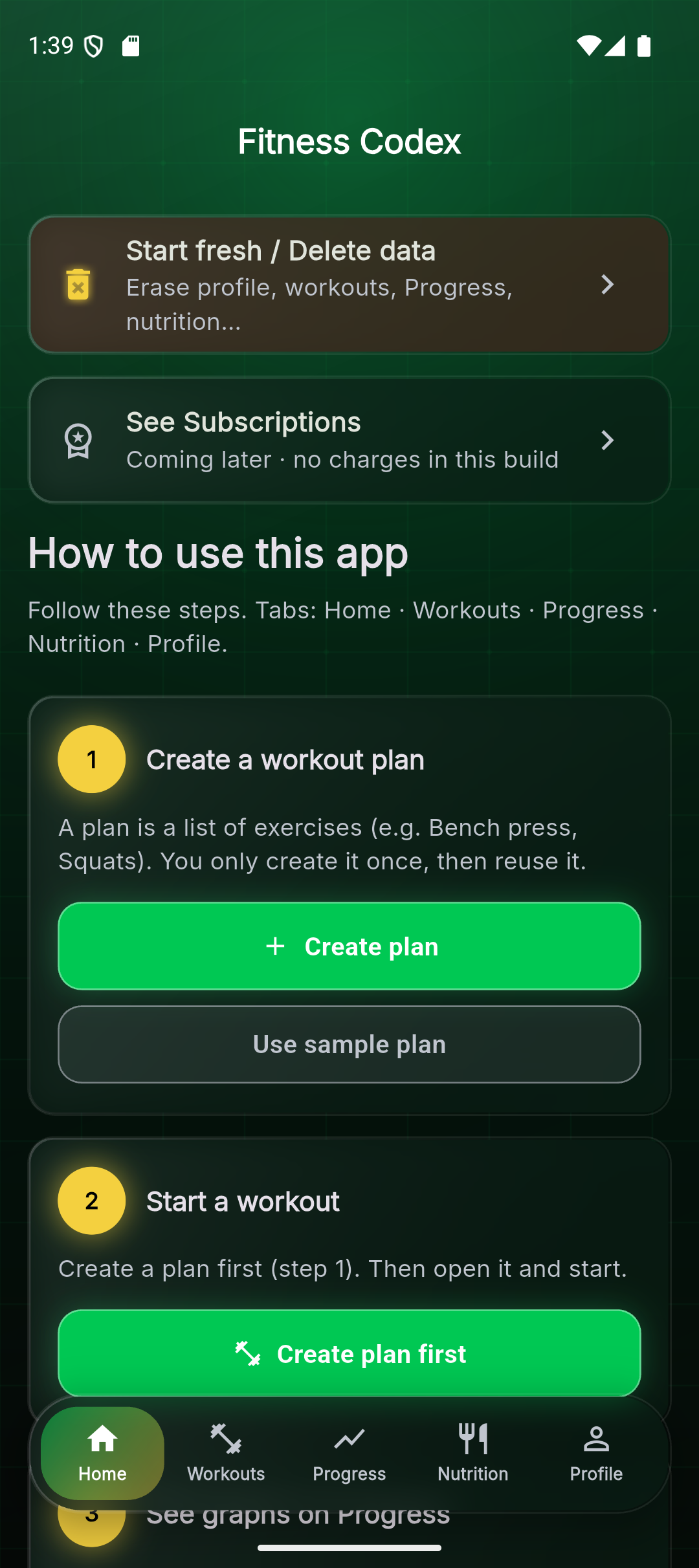 FitnessCodex app screenshot 4