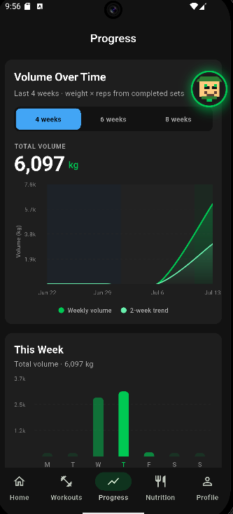 FitnessCodex app screenshot 4