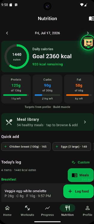 FitnessCodex app screenshot 6